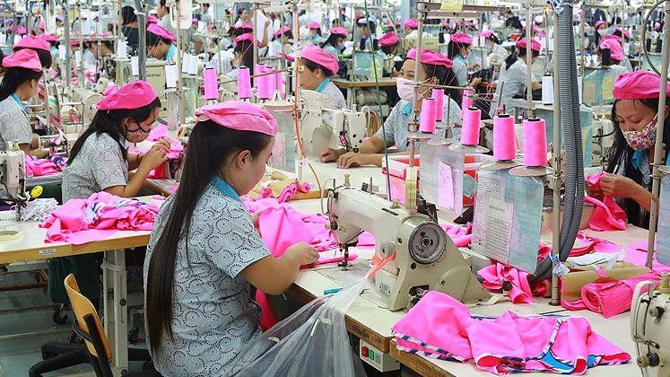Garment factory in Vietnam