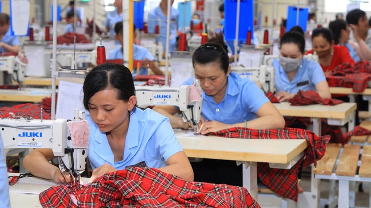 Garment factory in Vietnam