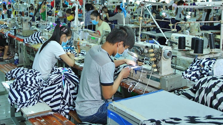 Garment factory in Vietnam