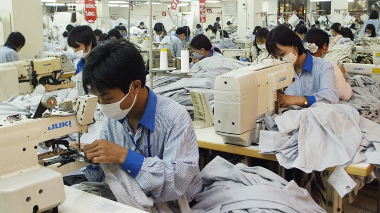 Garment factory in Vietnam